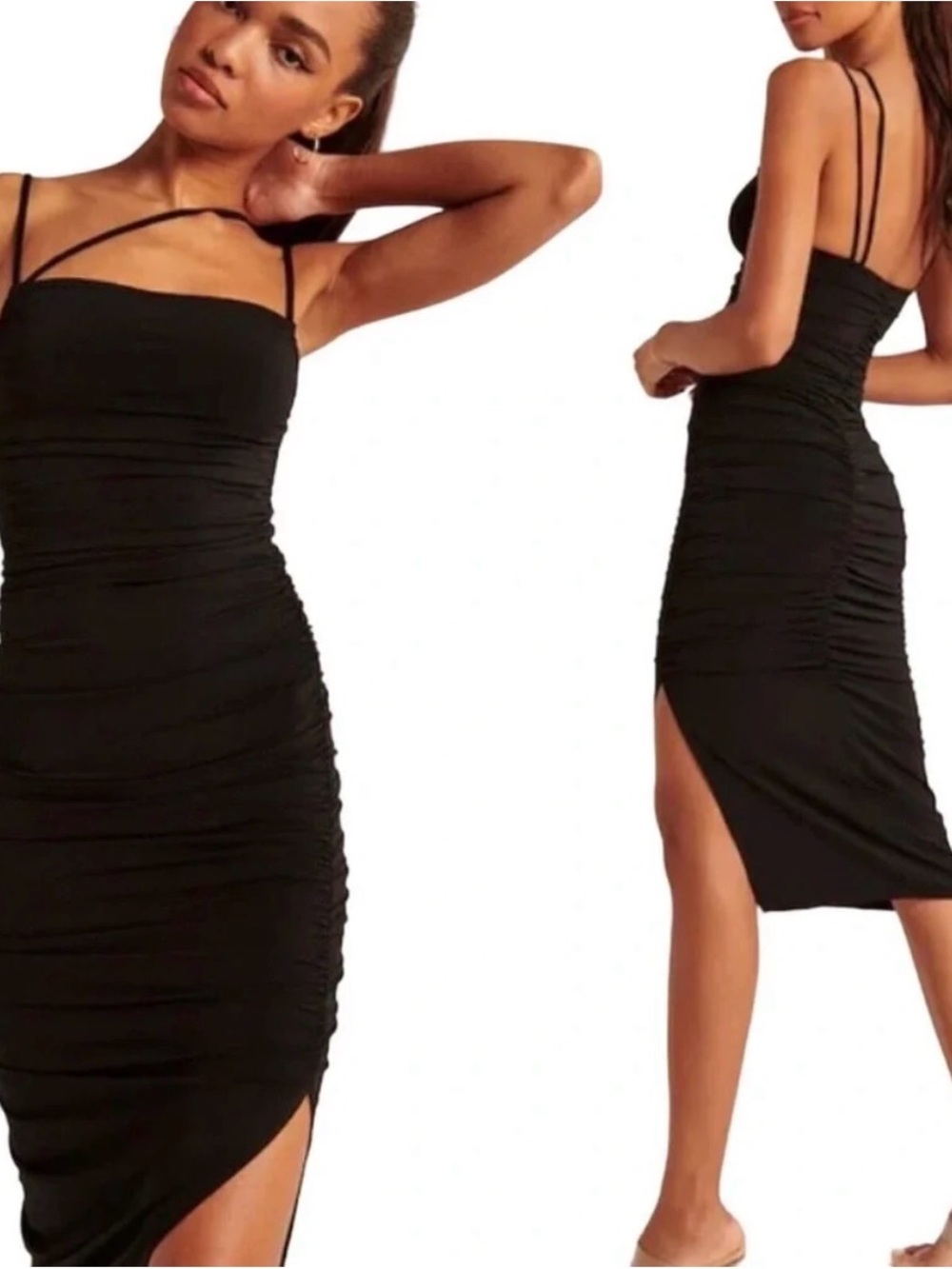 Abercrombie and Fitch Asymmetrical Ruched Dress